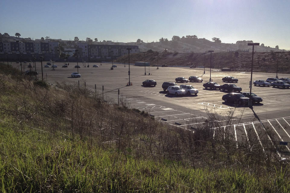 The struggle continues as officials figure out what to do with Balboa Reservoir, located at 50 Phelan Avenue, which is currently used as overflow parking lot for City College students at Ocean campus. (Photo by Khaled Sayed)