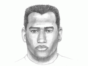 A sketch distributed by the City College police department of the alleged assailant