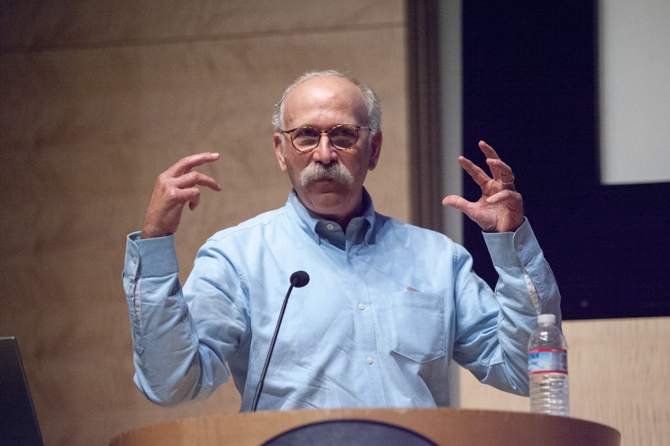 Ken Light discusses his work at a panel discussion at the Koret Auditorium in the San Francisco Public Library Main Branch on Tuesday, August 12, 2014.