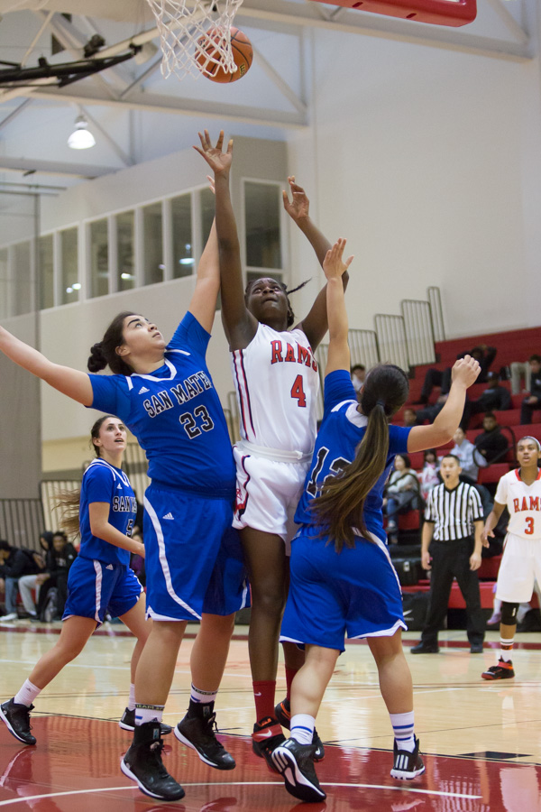 City College Of San Francisco beat San Mateo College 76-50 in Women’s Basketball, Jan. 23, 2015 Photo by Khaled Sayed