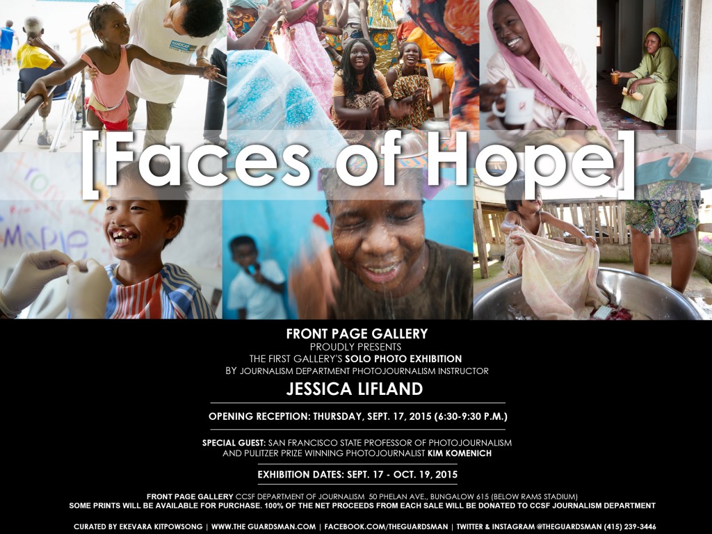 "Faces of Hope" Solo Photo Exhibition by Journalism Department Instructor Jessica Lifland