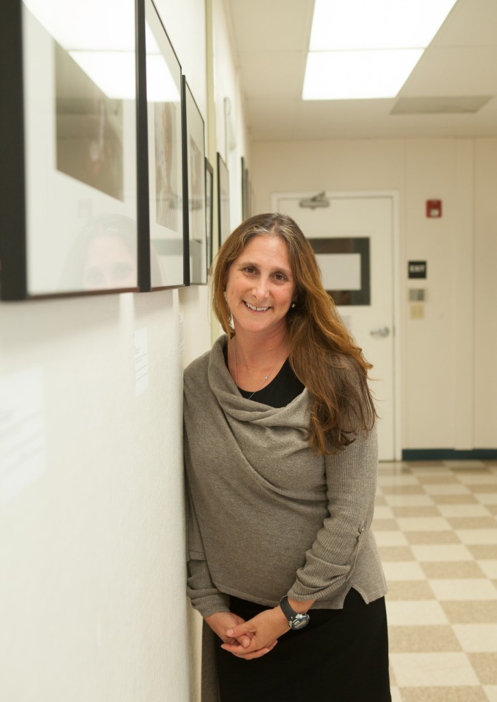 City College photojournalism instructor Jessica Lifland is the featured artist in the first solo photo exhibit presented by Front Page Gallery in Bungalow 615 on the Ocean Campus. The opening reception for “Faces of Hope” was on Thursday, Sept. 17, 2015. (Photo by Ekevara Kitpowsong)