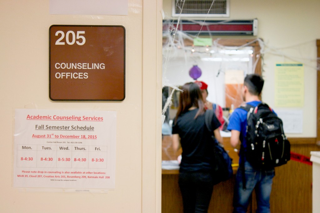The counseling department is at the top of the task force’s list to improve access to student services, located on the Ocean Campus. (Photo by Cassie Ordonio/The Guardsman)