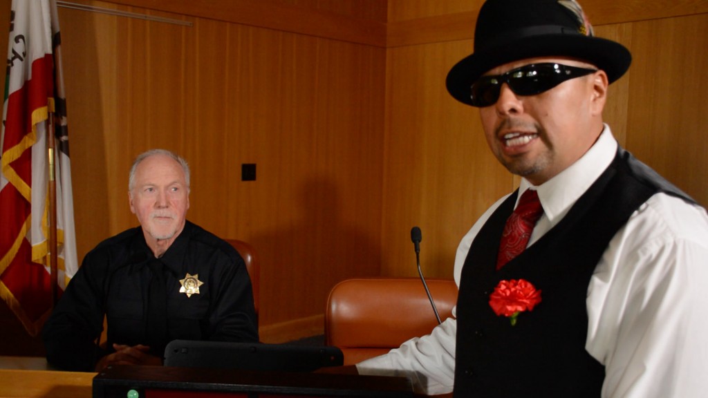 Screen shot of “Lowrider Lawyers: Putting a City On Trial” courtesy of Benjamin Bac Sierra.