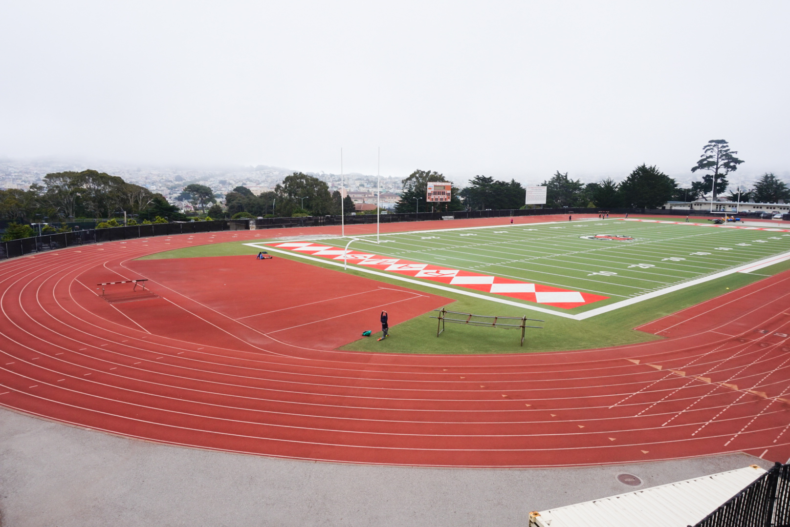 The brand new 500k track at City College of San Francisco. (Photo by Barbara Muniz.)