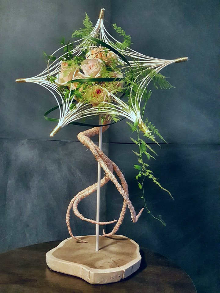 Armando de Loera Mejia’s winning floral design, “Fantasy Rising Star.” Photo courtesy of Armando de Loera Mejia.